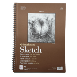 Strathmore A3 Pad Sketchbook (A3 29,7X41.9 CM x 100 sheets) 89 g/m2 natural white paper color 400 Series (16.5*11.7 IN)
